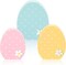 3 Pcs Easter Egg Table Wooden Signs Egg Farmhouse Decorations Spring Egg Wood Tabletop Easter Decorations Easter Egg Dining Room Table Centerpiece for Easter Party Office Home Decor (Elegant)